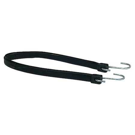All-Source 25.5 In. Hook-to-Hook Black Rubber Tarp Strap 574275
